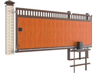 Откатные ворота Дорхан Premium Classic SLG-A, 3300х1200